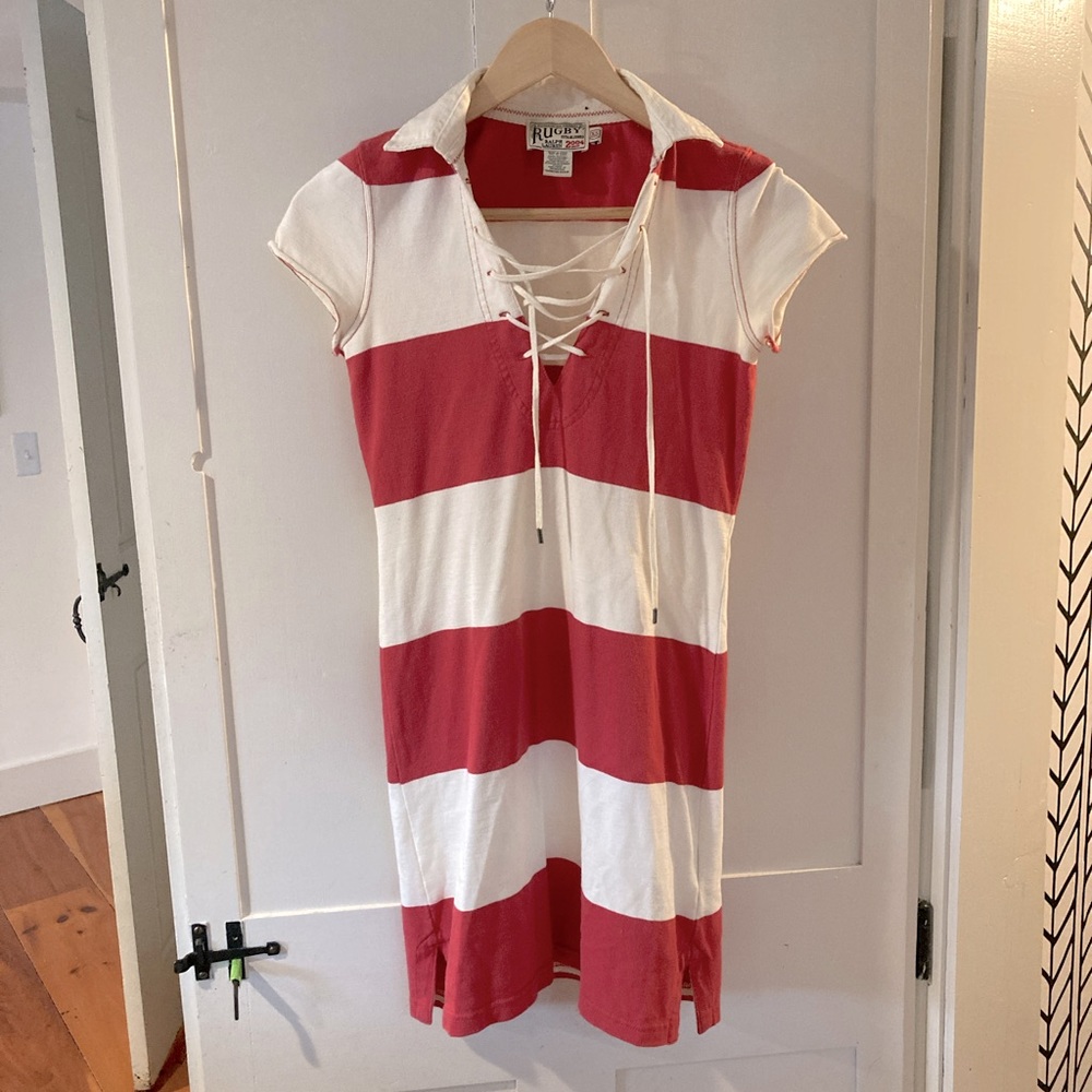 Ralph Lauren Rugby Mini Dress with Cap Sleeves